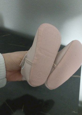 Kız Bebek Pembe Çiçekli İlk Adım Ayakkabısı - Görsel 3