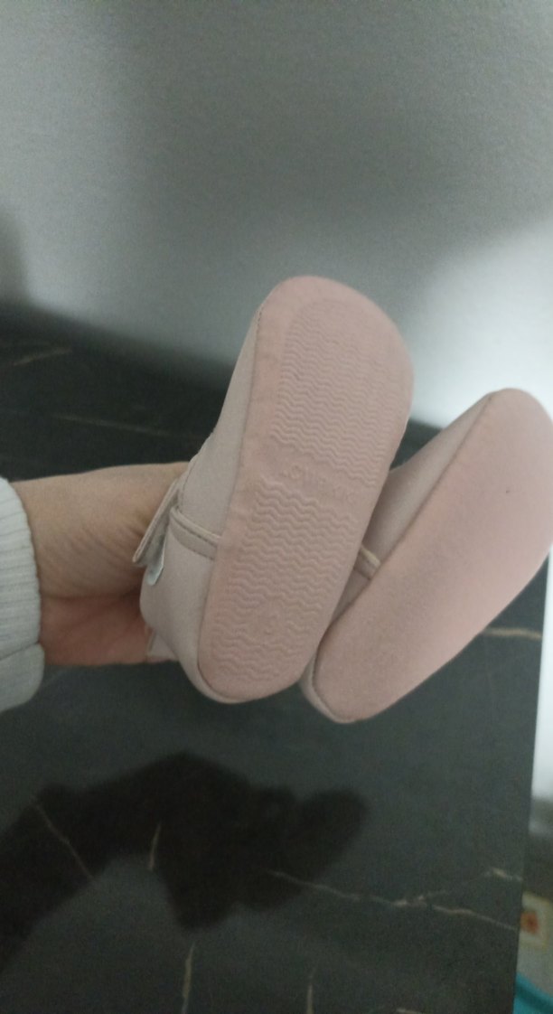 Kız Bebek Pembe Çiçekli İlk Adım Ayakkabısı - Görsel 3