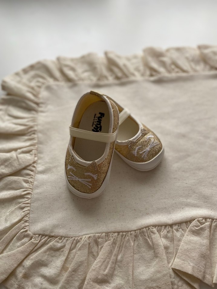 19 Numara Simli Kedi Desenli Bebe Ayakkabısı - Görsel 2