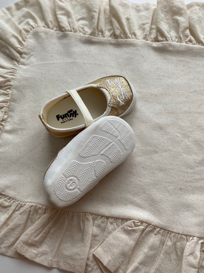 19 Numara Simli Kedi Desenli Bebe Ayakkabısı - Görsel 3