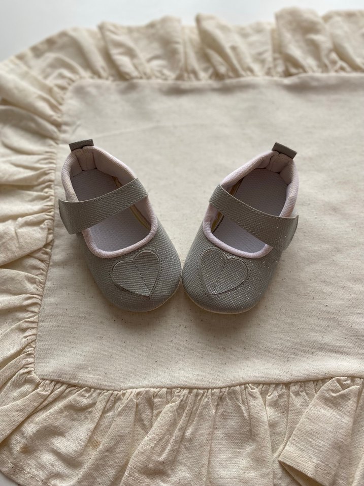 Gri Kız Çocuk Babet Ayakkabı - Görsel 4