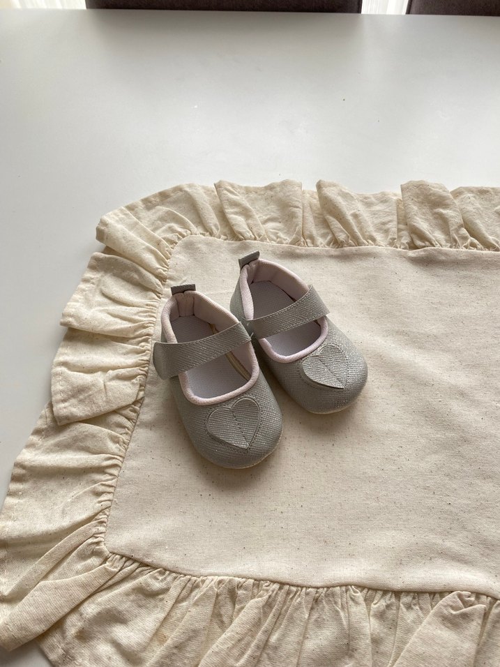 Gri Kız Çocuk Babet Ayakkabı - Görsel 2