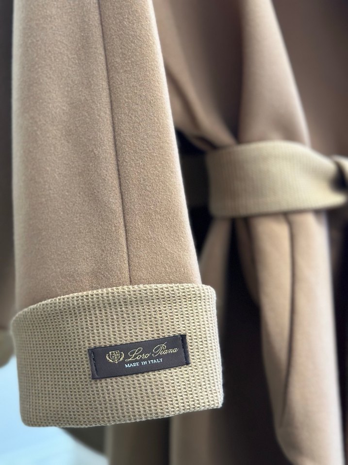 Loro Piana Camel Kaşmir Kadın Kaban - Görsel 2