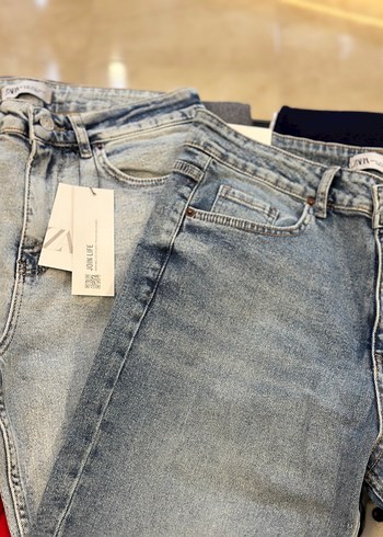 Zara Buyuk Beden Zara Acik Mavi Denim Jean