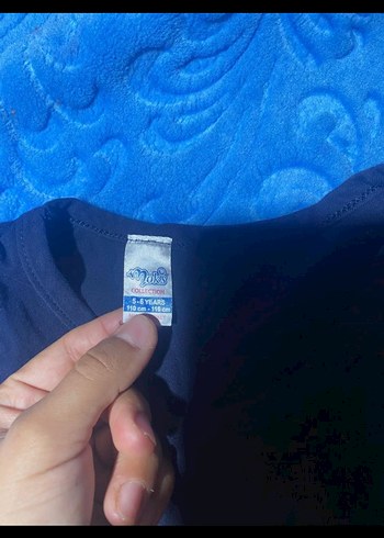 Kız Çocuk Lacivert V Yaka Fiyonklu Atlet - Görsel 2