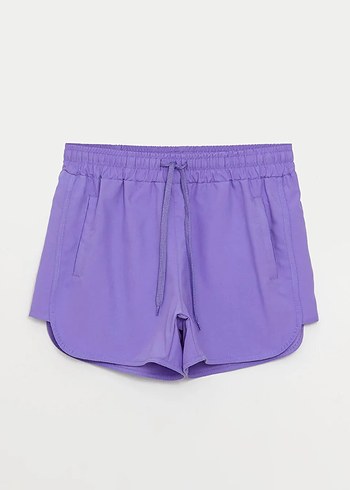 LCW DREAM Lila Beli Lastikli Desenli Kadın Deniz Şortu - Görsel 7