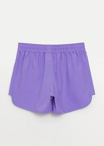 LCW DREAM Lila Beli Lastikli Desenli Kadın Deniz Şortu - Görsel 8