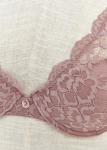 LCW DREAM Pembe Balenli Dolgusuz Dantelli Tişört Sütyen - Görsel 4