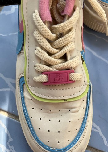 Renkli Bağcıklı ve Cırtlı Kadın Spor Ayakkabı - Görsel 5