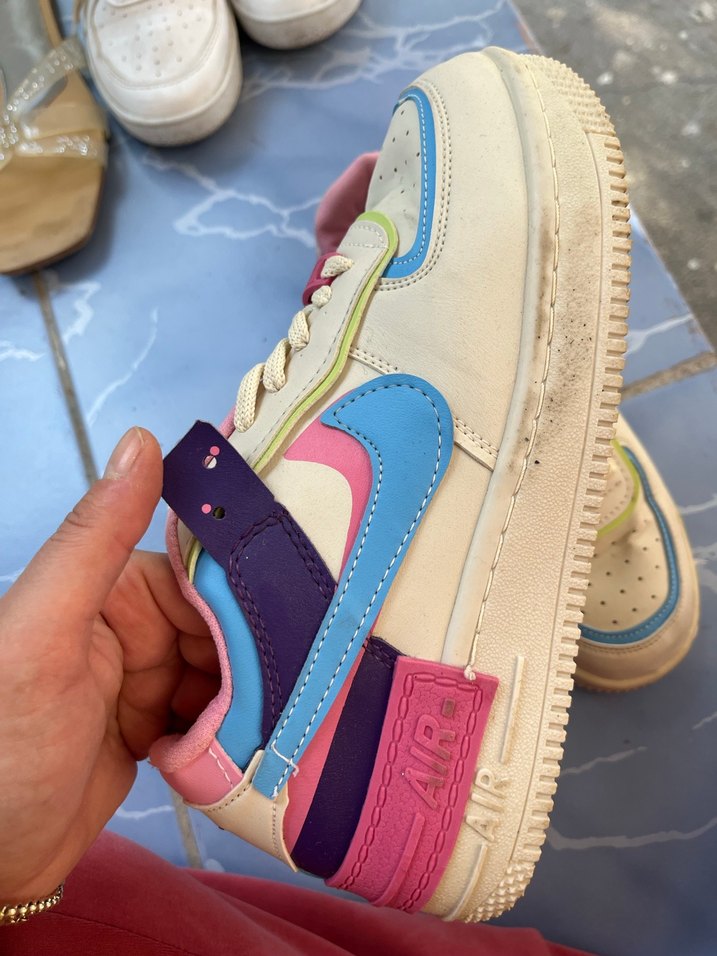 Renkli Bağcıklı ve Cırtlı Kadın Spor Ayakkabı - Görsel 2