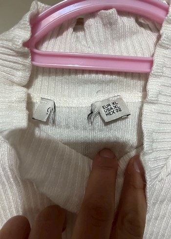 Beyaz Yarım Balıkçı Yaka Triko Kadın Kazak - Görsel 4