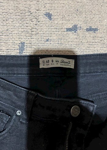 Düz Siyah Kadın Denim Pantolon - Görsel 3