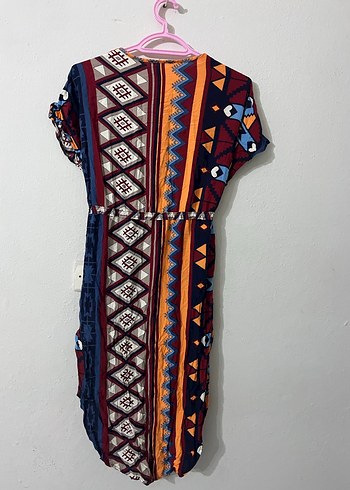 Bohem Çok Renkli Uzun Kimono - Görsel 4