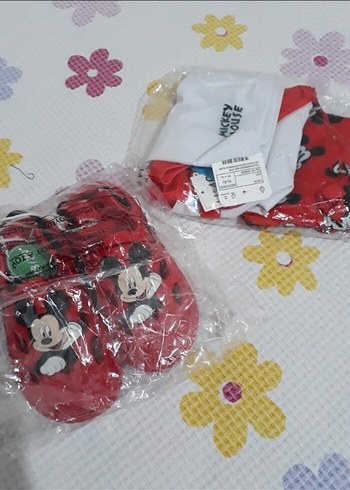 Mickey Mouse Baskılı Erkek Çocuk Mayo Takımı - Görsel 7