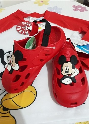 Mickey Mouse Baskılı Erkek Çocuk Mayo Takımı - Görsel 5