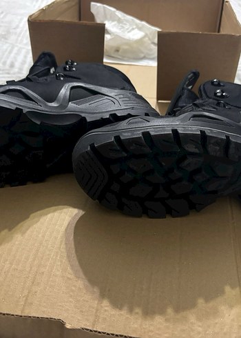 Siyah Erkek Biker Botları Velcro Kapamalı - Görsel 3