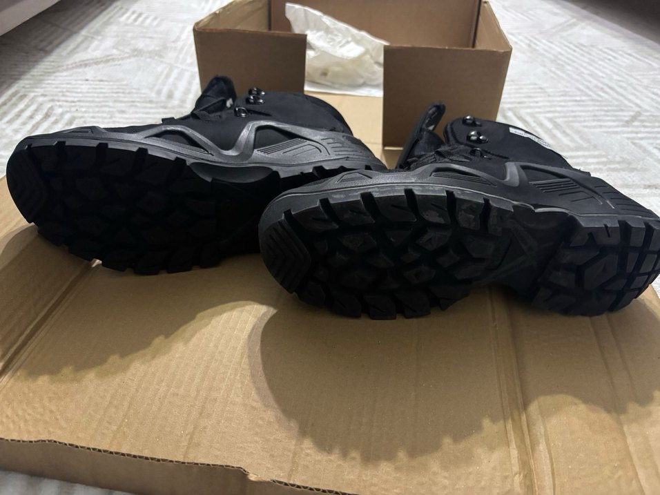 Siyah Erkek Biker Botları Velcro Kapamalı - Görsel 3