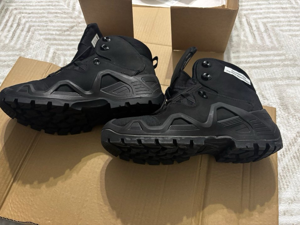 Siyah Erkek Biker Botları Velcro Kapamalı - Görsel 2