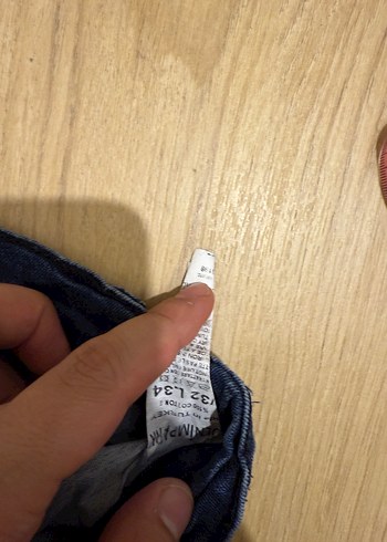 Erkek Lacivert Denim Kot Pantolon - Görsel 4