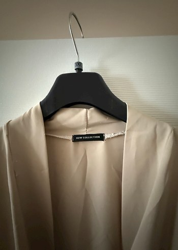 Bej Uzun Kadın Salaş Sabahlık - Görsel 3