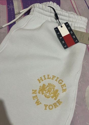 Kadın Beyaz Baskılı Bol Kesim Eşofman Altı - Görsel 2