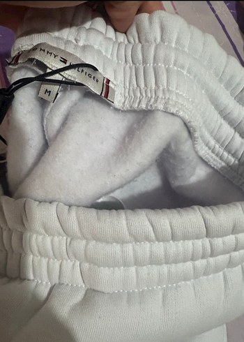 Kadın Beyaz Baskılı Bol Kesim Eşofman Altı - Görsel 3