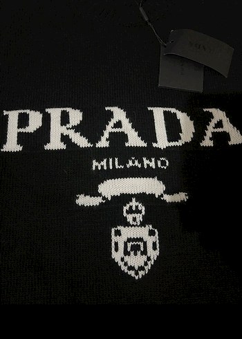 Prada Siyah Erkek Örme Sweatshirt - Görsel 2