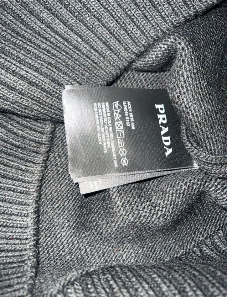 Prada Siyah Erkek Örme Sweatshirt - Görsel 3