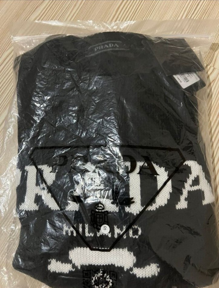 Prada Siyah Erkek Örme Sweatshirt - Görsel 4