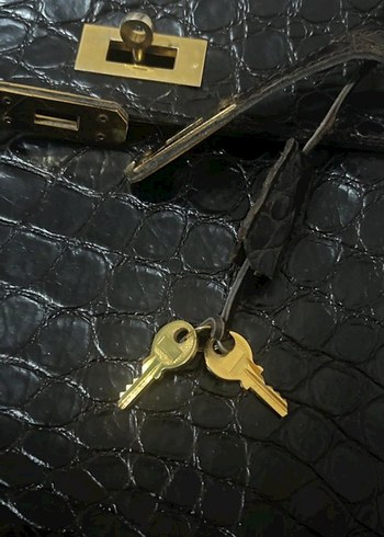 Kahverengi Yılan Derisi Desenli Deri Kadın Çanta - Görsel 3