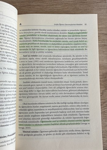 Sınıf Yönetimi Kitabı - Temel Çalık, Mehmet Metin Arslan - Görsel 4