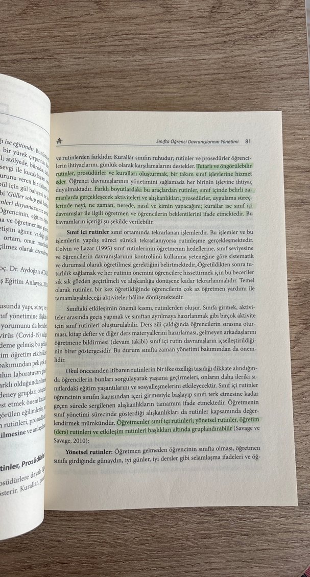 Sınıf Yönetimi Kitabı - Temel Çalık, Mehmet Metin Arslan - Görsel 4