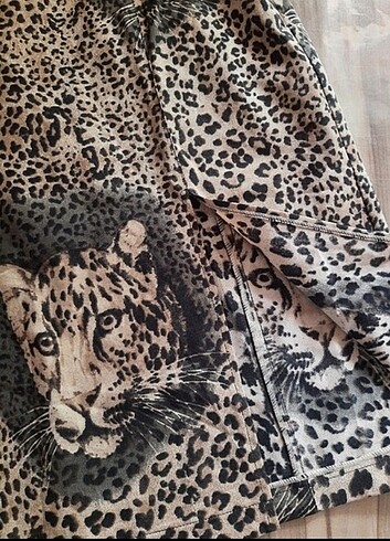 Elfe Leopar elbise