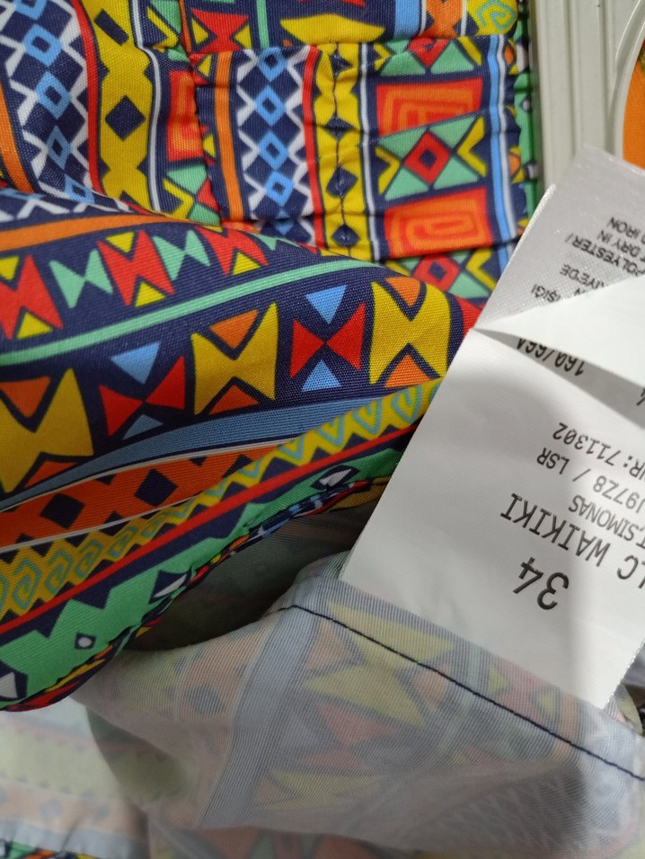 Renkli Bohem Mini Şort - Görsel 2