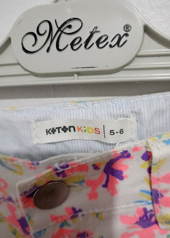 koton Çok Renkli Desenli Kız Şortu - Görsel 2