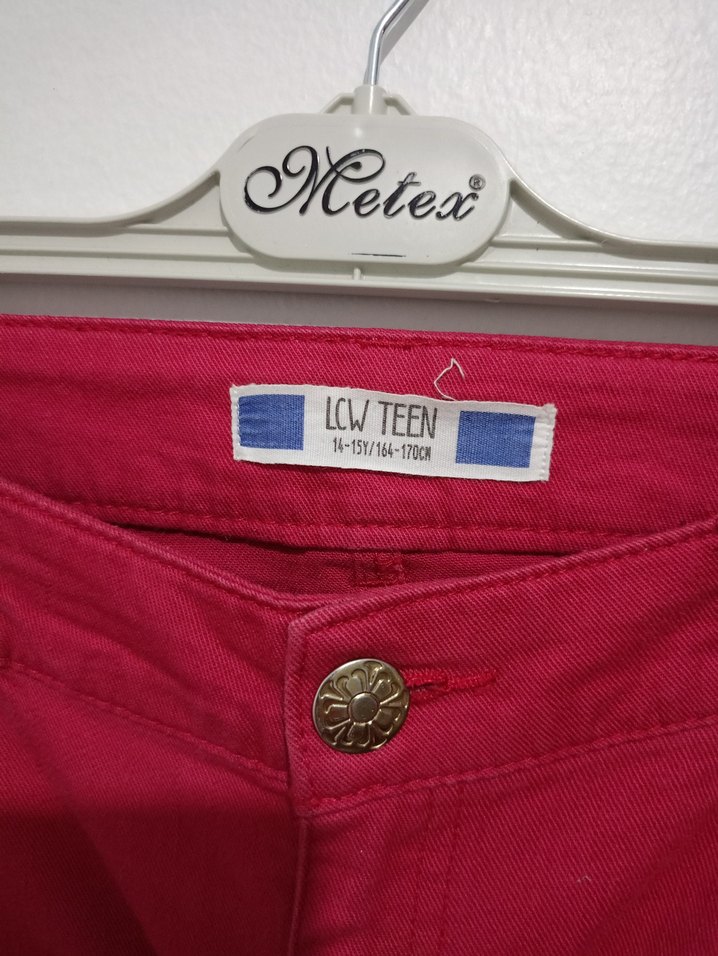 Düğmeli Kısa Pembe Mini Etek - Görsel 2