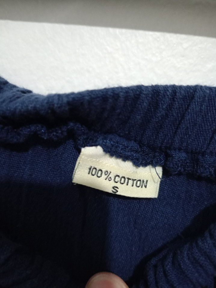 Kadın Lacivert Denim Fırfırlı Straplez Tulum - Görsel 3