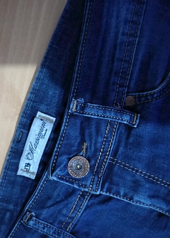 27 Beden Kadın Lacivert Midi Denim Pantolon