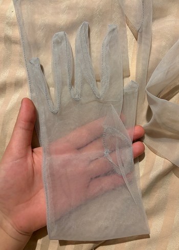 Kadın Tül Eldiven - Görsel 6