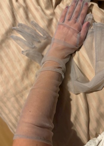 Kadın Tül Eldiven - Görsel 2