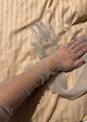 Kadın Tül Eldiven - Görsel 4