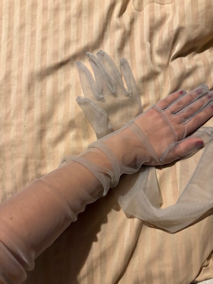 Kadın Tül Eldiven - Görsel 4