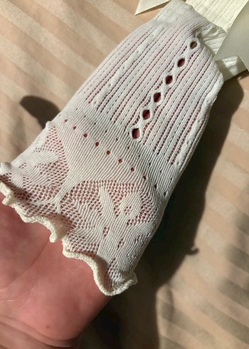 Beyaz Kolluk İnci Ve Kurdele Detaylı - Görsel 5