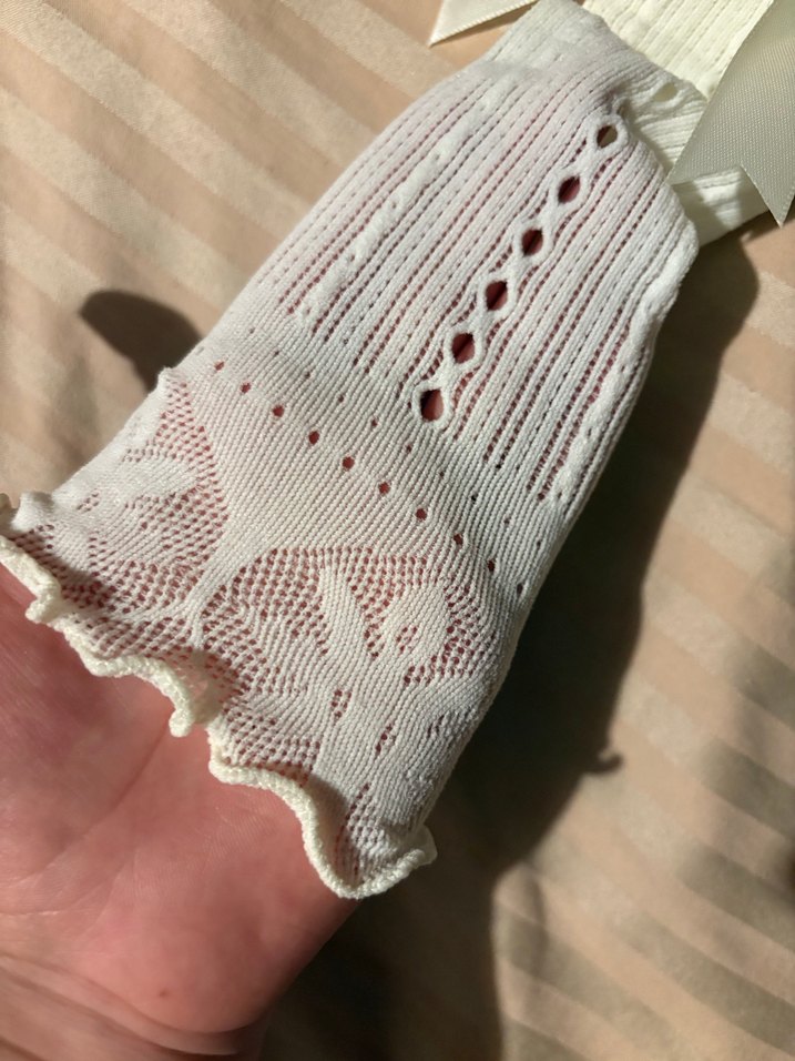 Beyaz Kolluk İnci Ve Kurdele Detaylı - Görsel 5