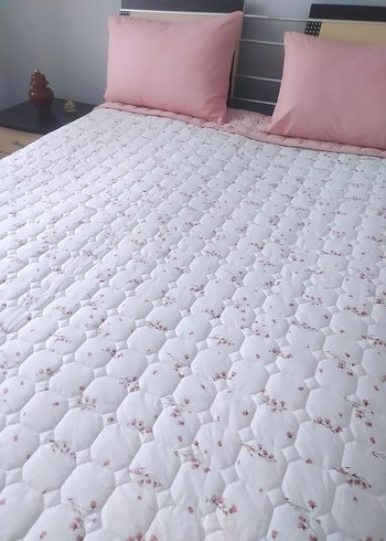 Kapitone pike yastık Battal boy çarşaf set halinde - Görsel 2