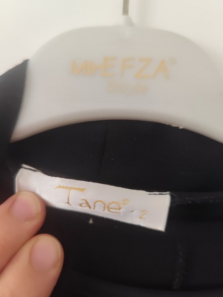 Nakışlı Siyah Uzun Kollu Kadın Elbise - Görsel 5