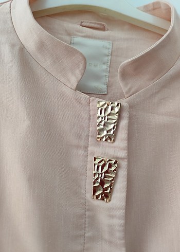 Bej Desenli Uzun Kadın Kaban - Görsel 3