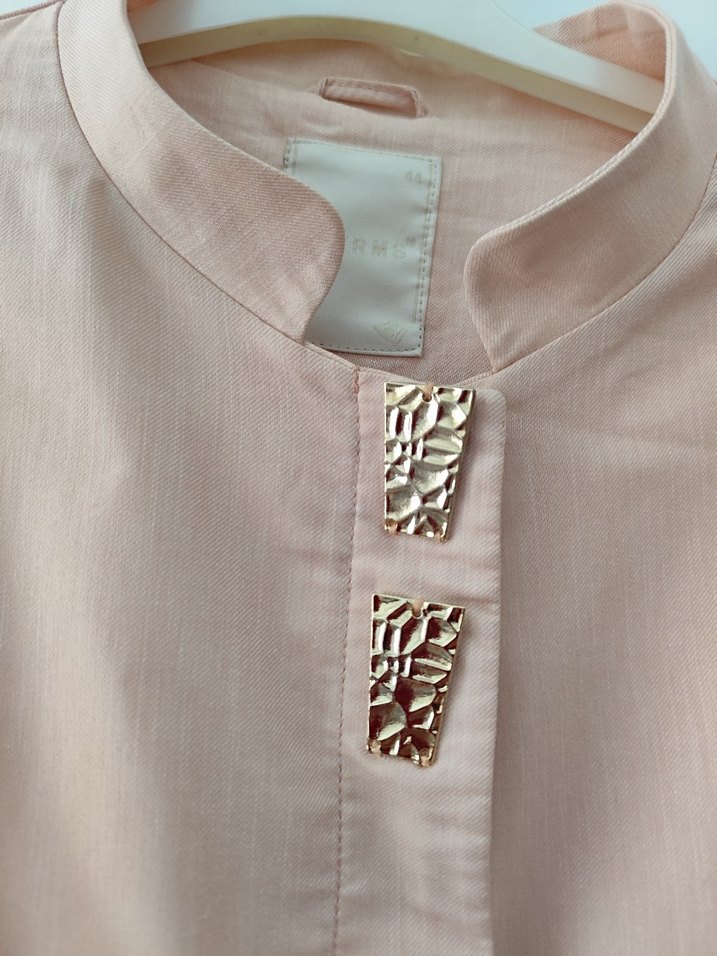 Bej Desenli Uzun Kadın Kaban - Görsel 3