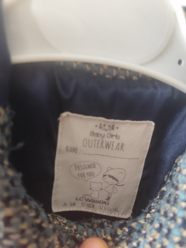 Düğmeli Gri Erkek Çocuk Yün Kaban - Görsel 2