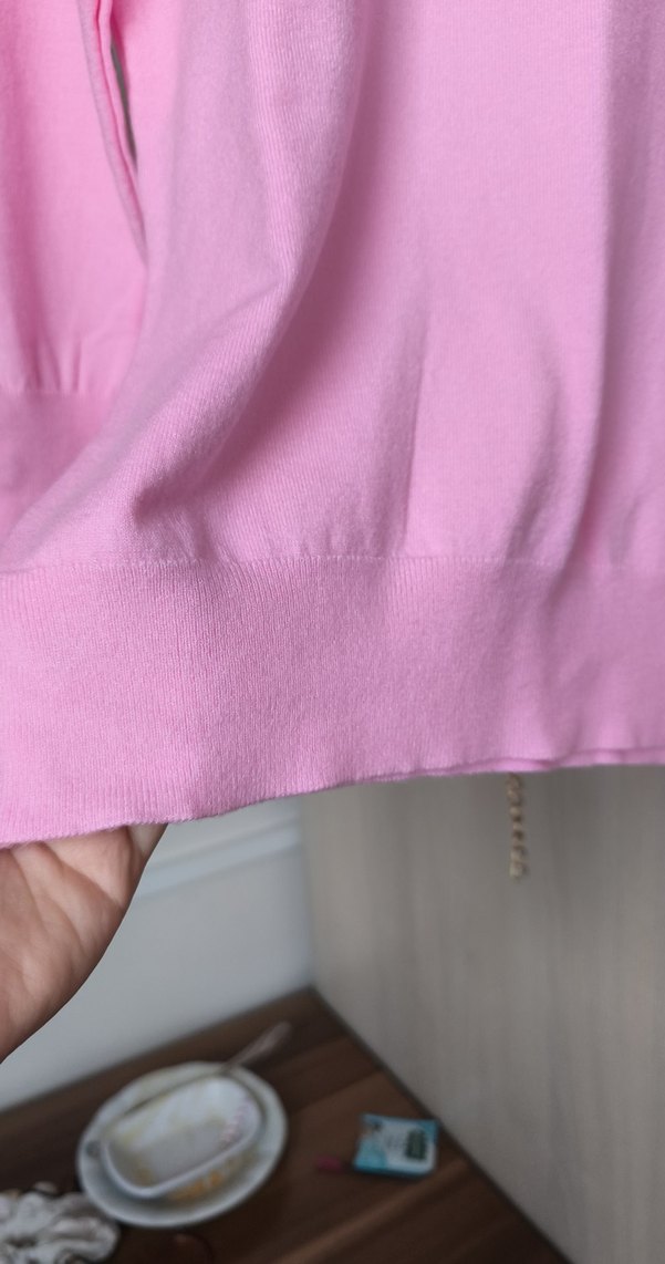 Pembe Pamuk Kadın Kazak - Görsel 4